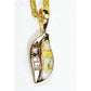 Orocal Gold Quartz Pendant with Diamonds PN806DQX-Destination Gold Detectors