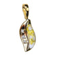 Orocal Gold Quartz Pendant with Diamonds PN806DQX-Destination Gold Detectors