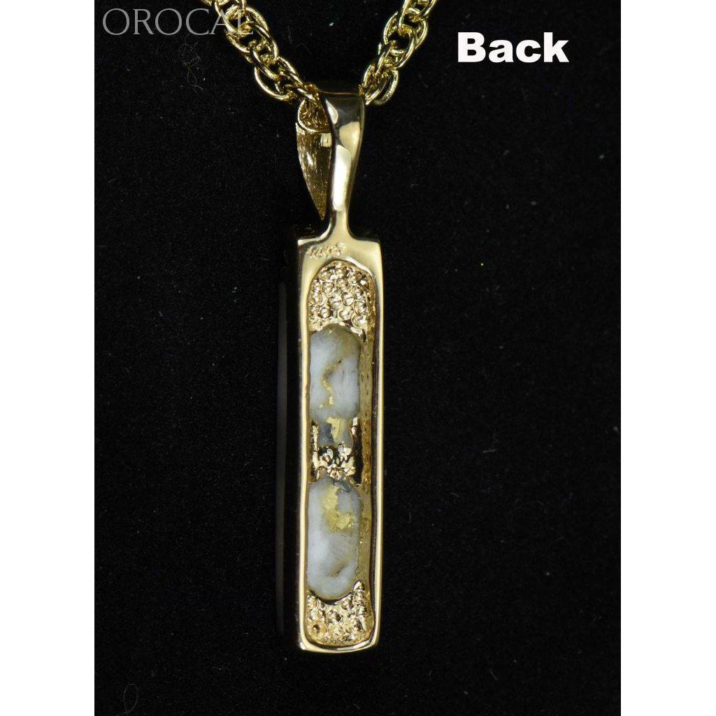 Orocal Gold Quartz Pendant with Diamonds PN894MDQ-Destination Gold Detectors