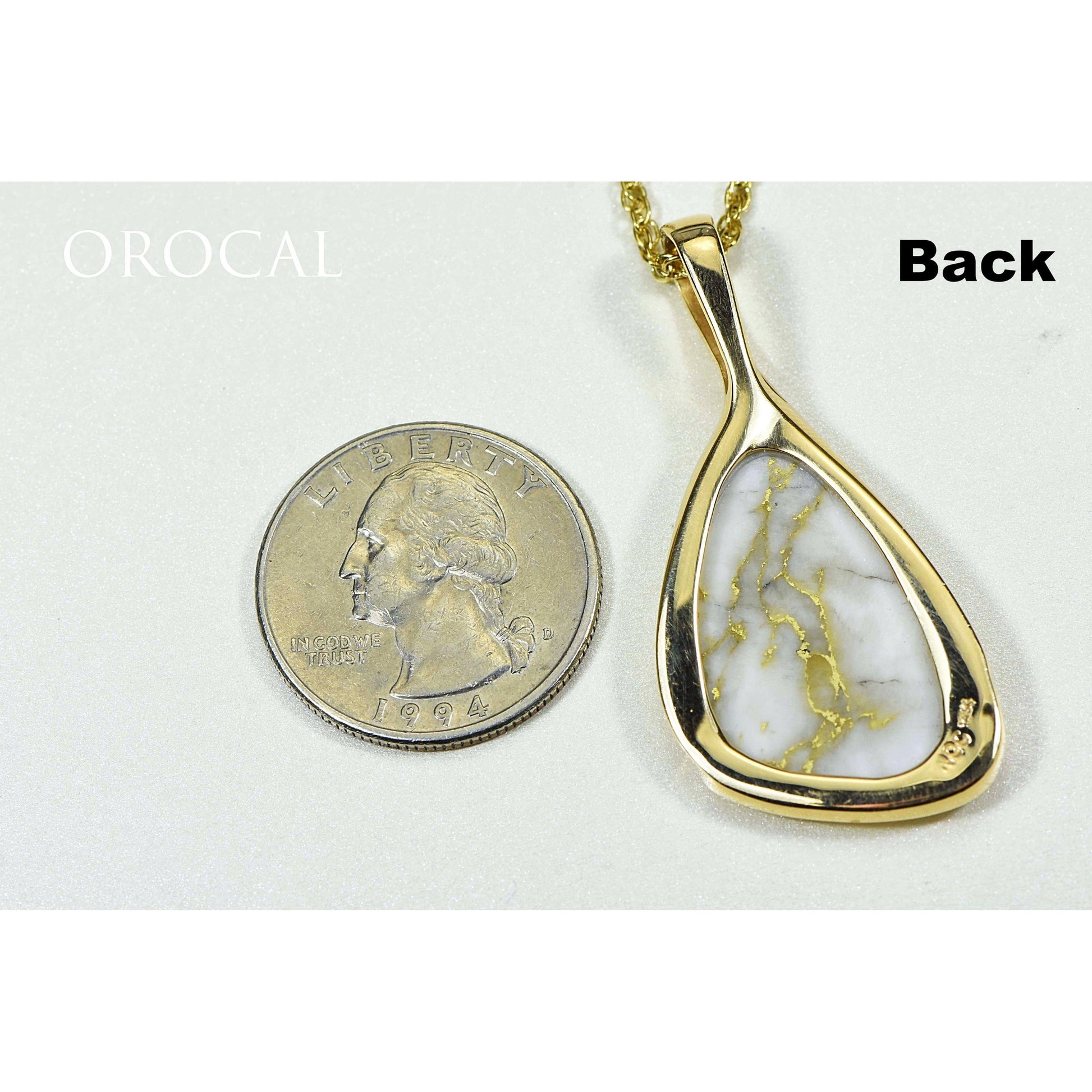 Orocal Gold Quartz Pendant with Diamonds PSC100QX-Destination Gold Detectors
