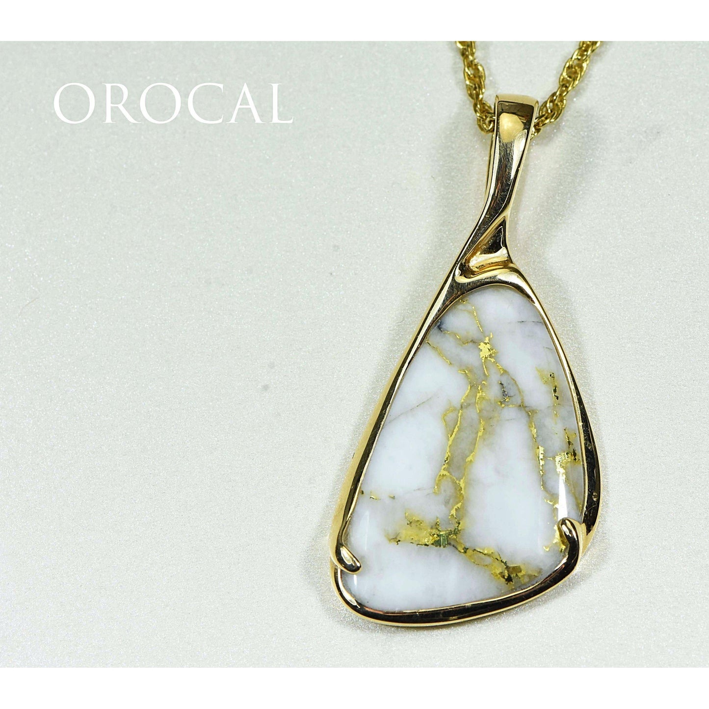 Orocal Gold Quartz Pendant with Diamonds PSC100QX-Destination Gold Detectors