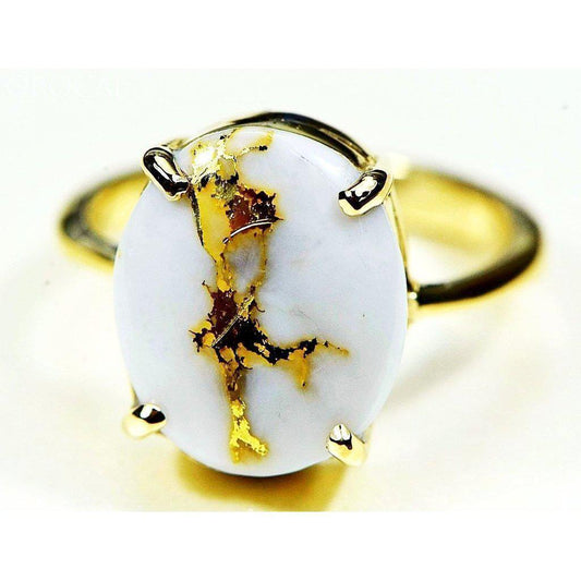 Orocal Gold Quartz Ring RL1007Q-Destination Gold Detectors
