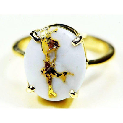 Orocal Gold Quartz Ring RL1007Q-Destination Gold Detectors
