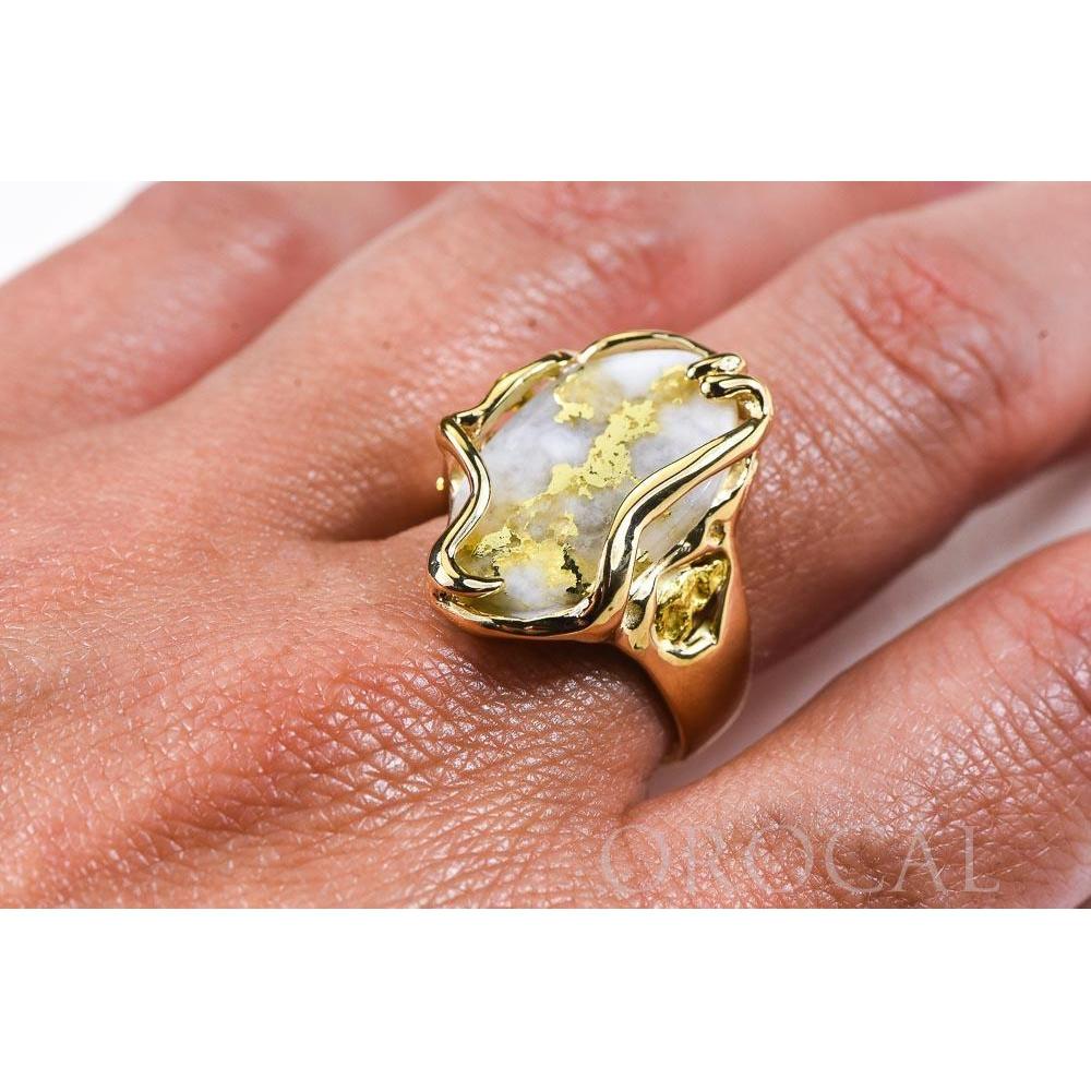 Orocal Gold Quartz Ring - RL232XLQ-Destination Gold Detectors