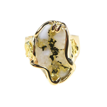 Orocal Gold Quartz Ring - RL232XLQ-Destination Gold Detectors