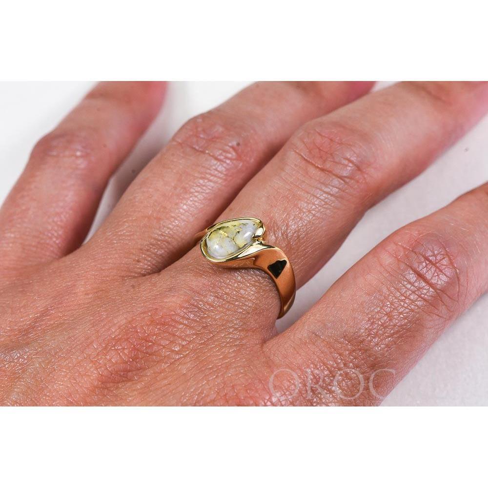Orocal Gold Quartz Ring RL637Q-Destination Gold Detectors