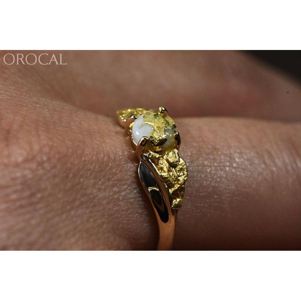 Orocal Gold Quartz Ring RLDL14Q6MM-Destination Gold Detectors