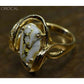 Orocal Gold Quartz Ring with Diamonds RL1028DQ-Destination Gold Detectors