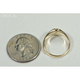 Orocal Gold Quartz Ring with Diamonds- RL1064DQ-Destination Gold Detectors