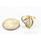 Orocal Gold Quartz Ring with Diamonds RL784DQ-Destination Gold Detectors