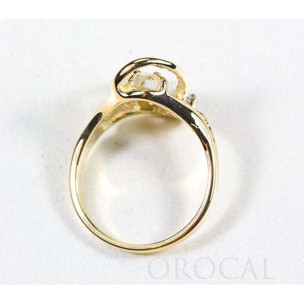 Orocal Gold Quartz Ring with Diamonds RL784DQ-Destination Gold Detectors