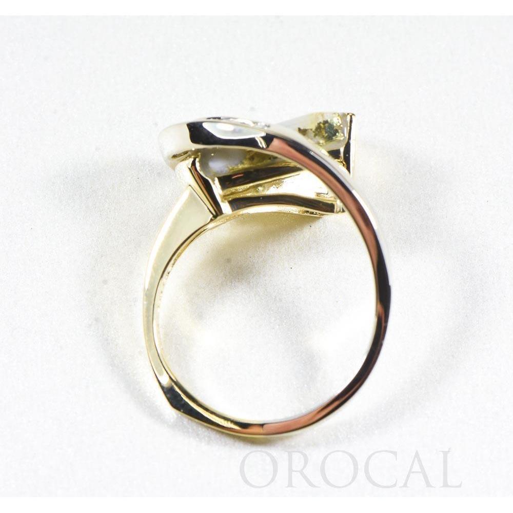 Orocal Gold Quartz Ring with Diamonds RLDL34SDQ-Destination Gold Detectors