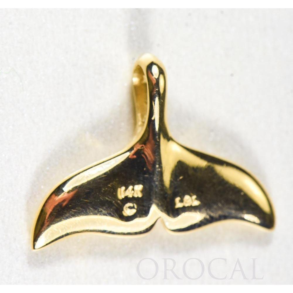 Orocal Gold Quartz Whales Tail Pendant - PAJWT301QX-Destination Gold Detectors