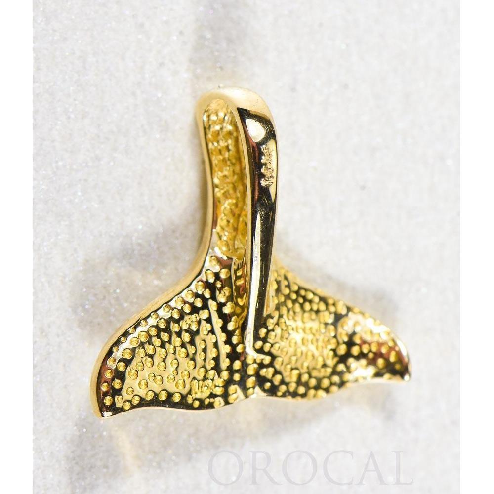 Orocal Gold Quartz Whales Tail Pendant PDLWT112NQ-Destination Gold Detectors