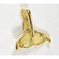 Orocal Gold Quartz Whales Tail Pendant PDLWT113NQ-Destination Gold Detectors