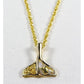 Orocal Gold Quartz Whales Tail Pendant PDLWT113NQ-Destination Gold Detectors