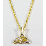 Orocal Gold Quartz Whales Tail Pendant PDLWT113Q-Destination Gold Detectors