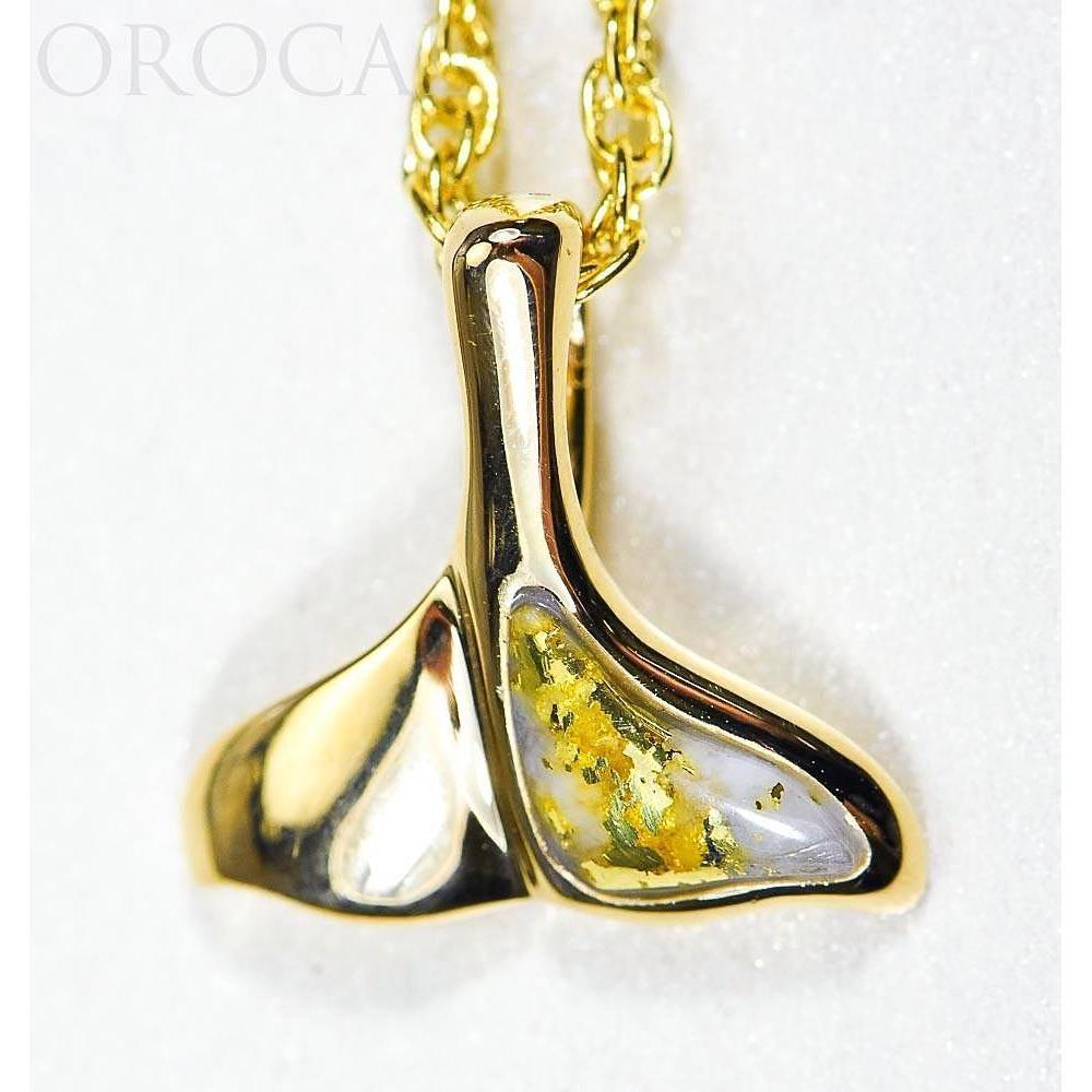 Orocal Gold Quartz Whales Tail Pendant PDLWT12QX-Destination Gold Detectors