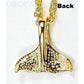 Orocal Gold Quartz Whales Tail Pendant PDLWT12QX-Destination Gold Detectors