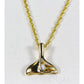 Orocal Gold Quartz Whales Tail Pendant PDLWT13QX-Destination Gold Detectors
