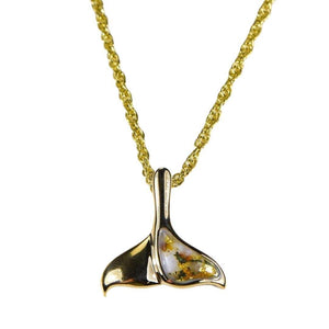 Orocal Gold Quartz Whales Tail Pendant PDLWT13QX-Destination Gold Detectors