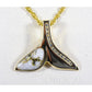 Orocal Gold Quartz Whales Tail Pendant PDLWT17HDQ-Destination Gold Detectors