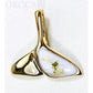 Orocal Gold Quartz Whales Tail Pendant PDLWT30QX-Destination Gold Detectors