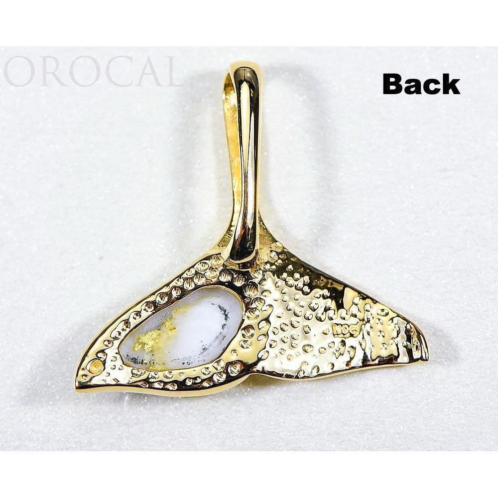 Orocal Gold Quartz Whales Tail Pendant PDLWT30QX-Destination Gold Detectors
