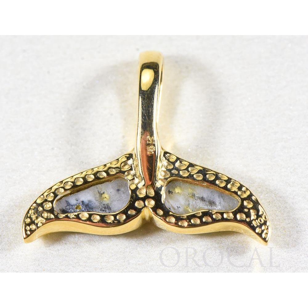 Orocal Gold Quartz Whales Tail Pendant PDLWT8HMQX-Destination Gold Detectors