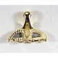 Orocal Gold Quartz Whales Tail Pendant PWT24HQ-Destination Gold Detectors