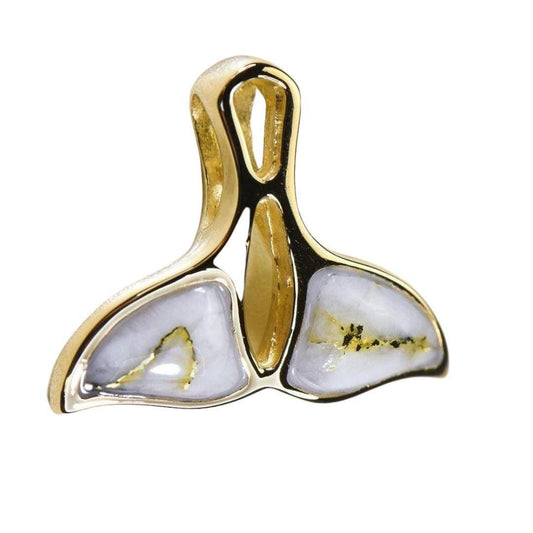 Orocal Gold Quartz Whales Tail Pendant PWT24HQ-Destination Gold Detectors