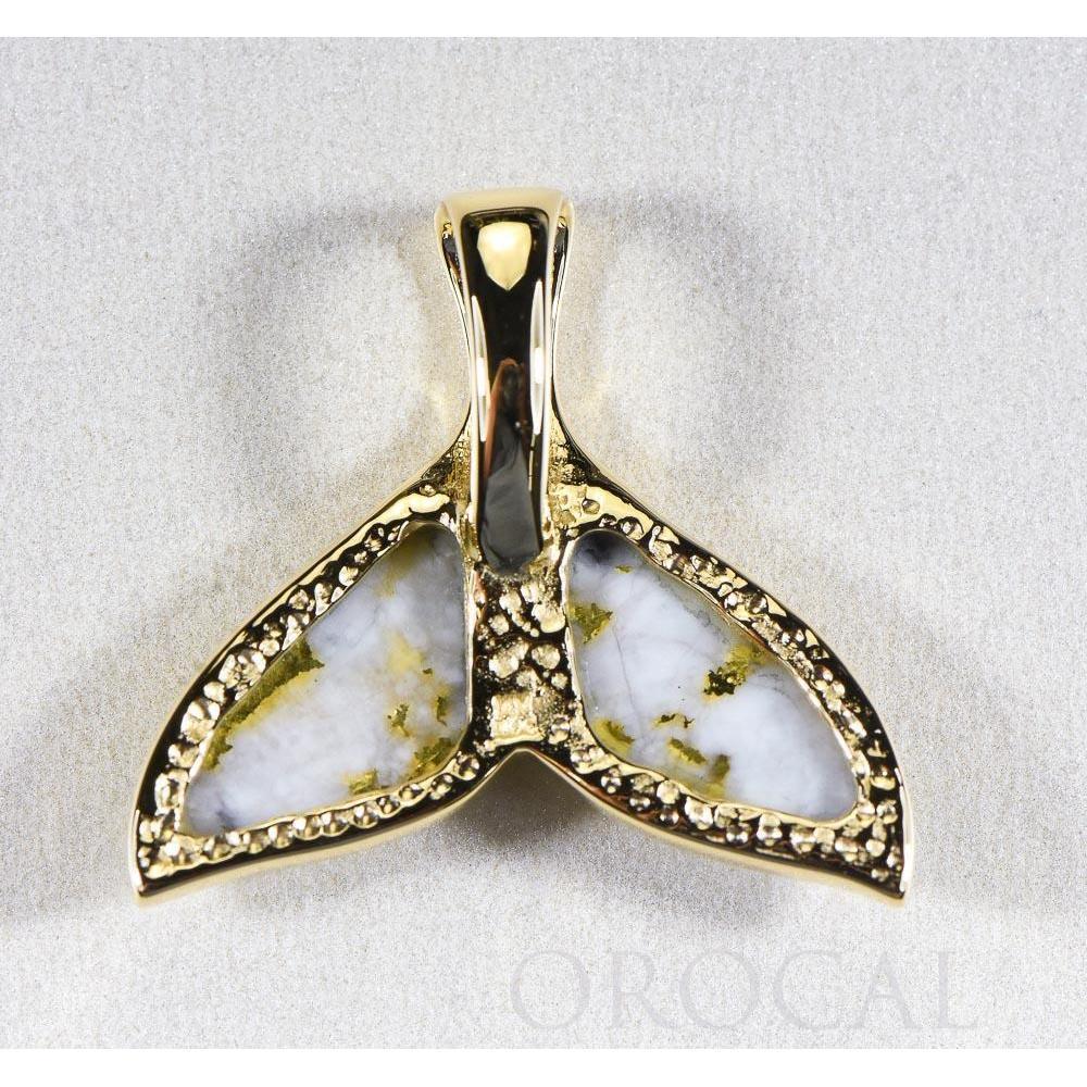 Orocal Gold Quartz Whales Tail Pendant PWT35HQX-Destination Gold Detectors