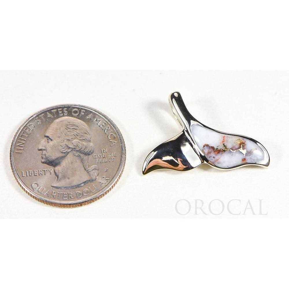 Orocal Gold Quartz Whales Tail Pendant - PWT37QW-Destination Gold Detectors