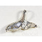 Orocal Gold Quartz Whales Tail Pendant - PWT37QW-Destination Gold Detectors