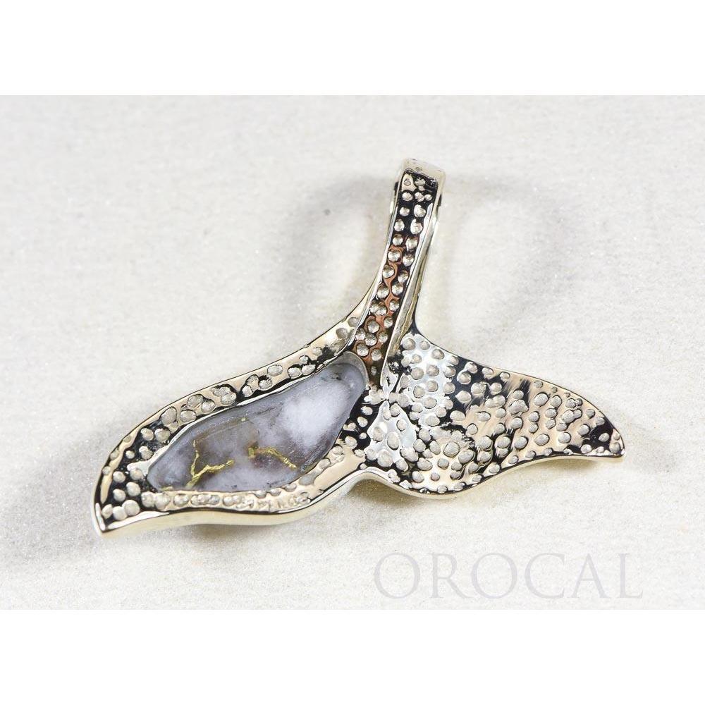 Orocal Gold Quartz Whales Tail Pendant - PWT37QW-Destination Gold Detectors