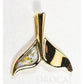 Orocal Gold Quartz Whales Tail Pendant PWT43LQ-Destination Gold Detectors