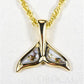 Orocal Gold Quartz Whales Tail Pendant PWT44SQ-Destination Gold Detectors