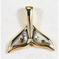 Orocal Gold Quartz Whales Tail Pendant PWT44SQ-Destination Gold Detectors