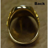 Orocal Gold Quartz and Gold Nuggets Ladies Ring with Diamonds RLL923D60Q-Destination Gold Detectors
