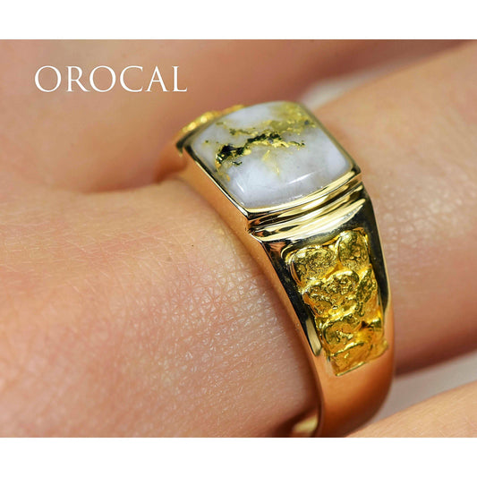 Orocal Gold Quartz with Gold Nuggets Ladies Ring RLL1075NQ-Destination Gold Detectors
