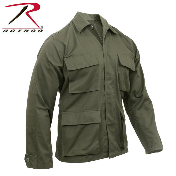 Rothco Poly/Cotton Twill Solid BDU Shirts Olive Drab #7837-Destination Gold Detectors