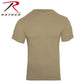 Rothco Solid Color Cotton / Polyester Blend Military T-Shirt Khaki-Destination Gold Detectors