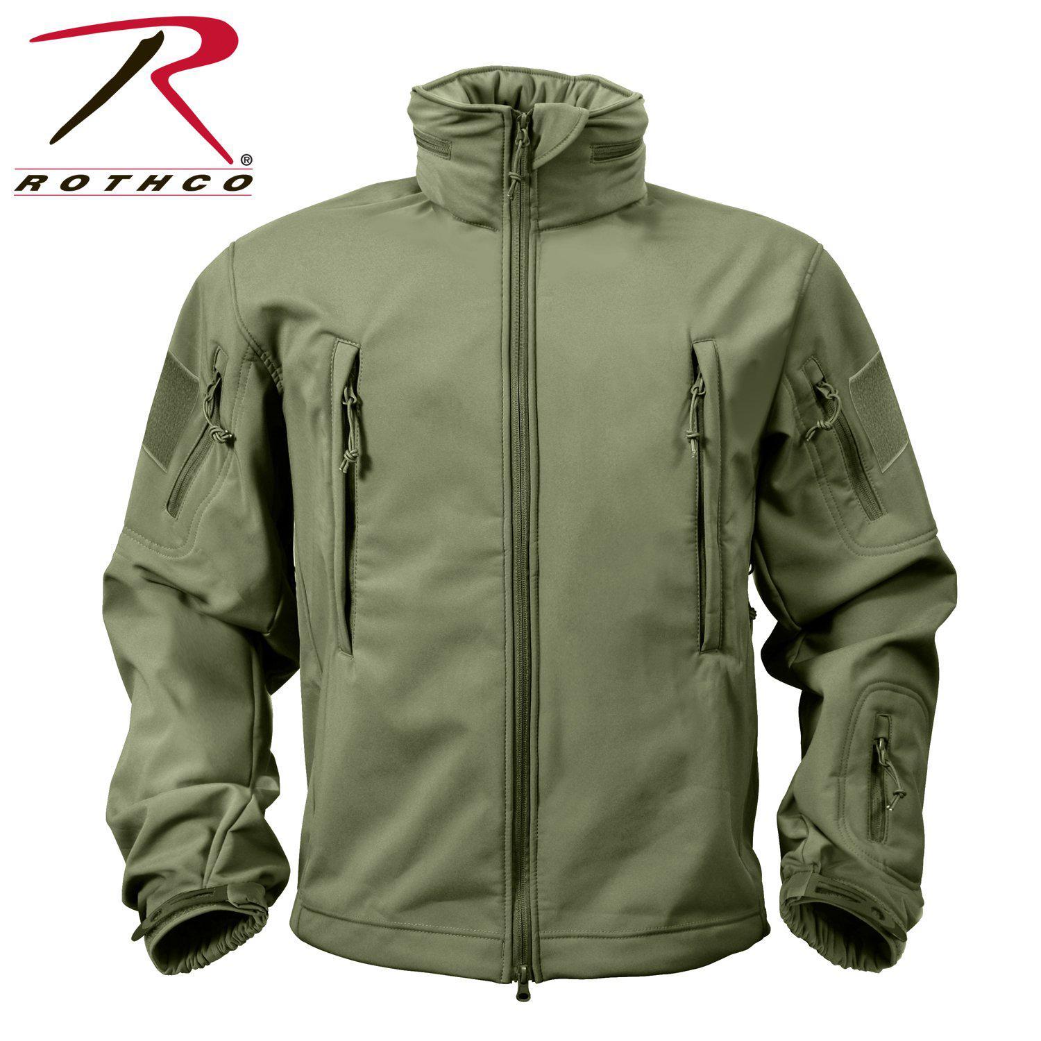 Rothco Special Ops Tactical Soft Shell Jacket Olive Drab-Destination Gold Detectors