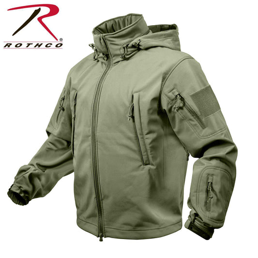 Rothco Special Ops Tactical Soft Shell Jacket Olive Drab-Destination Gold Detectors