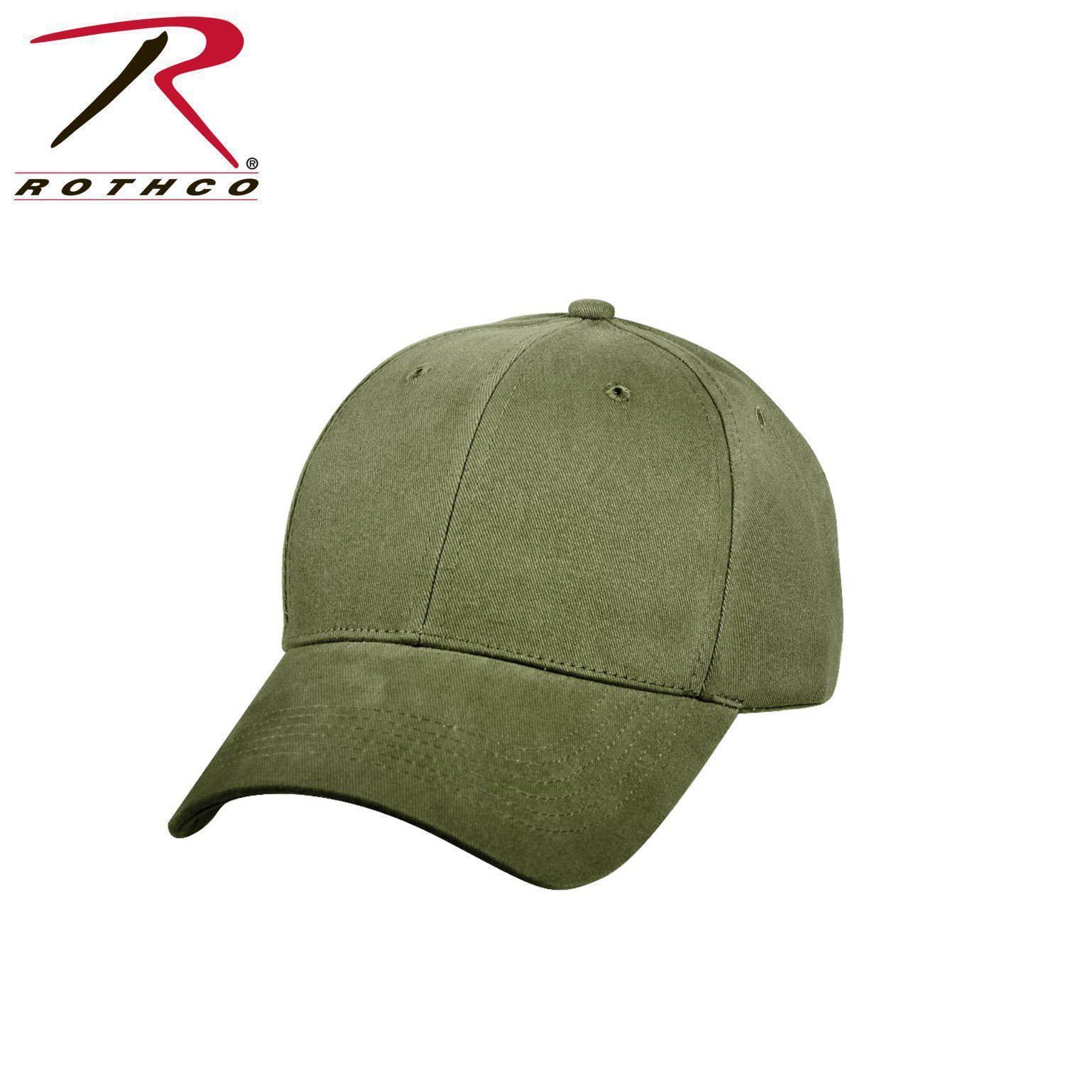Rothco Supreme Solid Color Low Profile Cap Olive Drab-Destination Gold Detectors