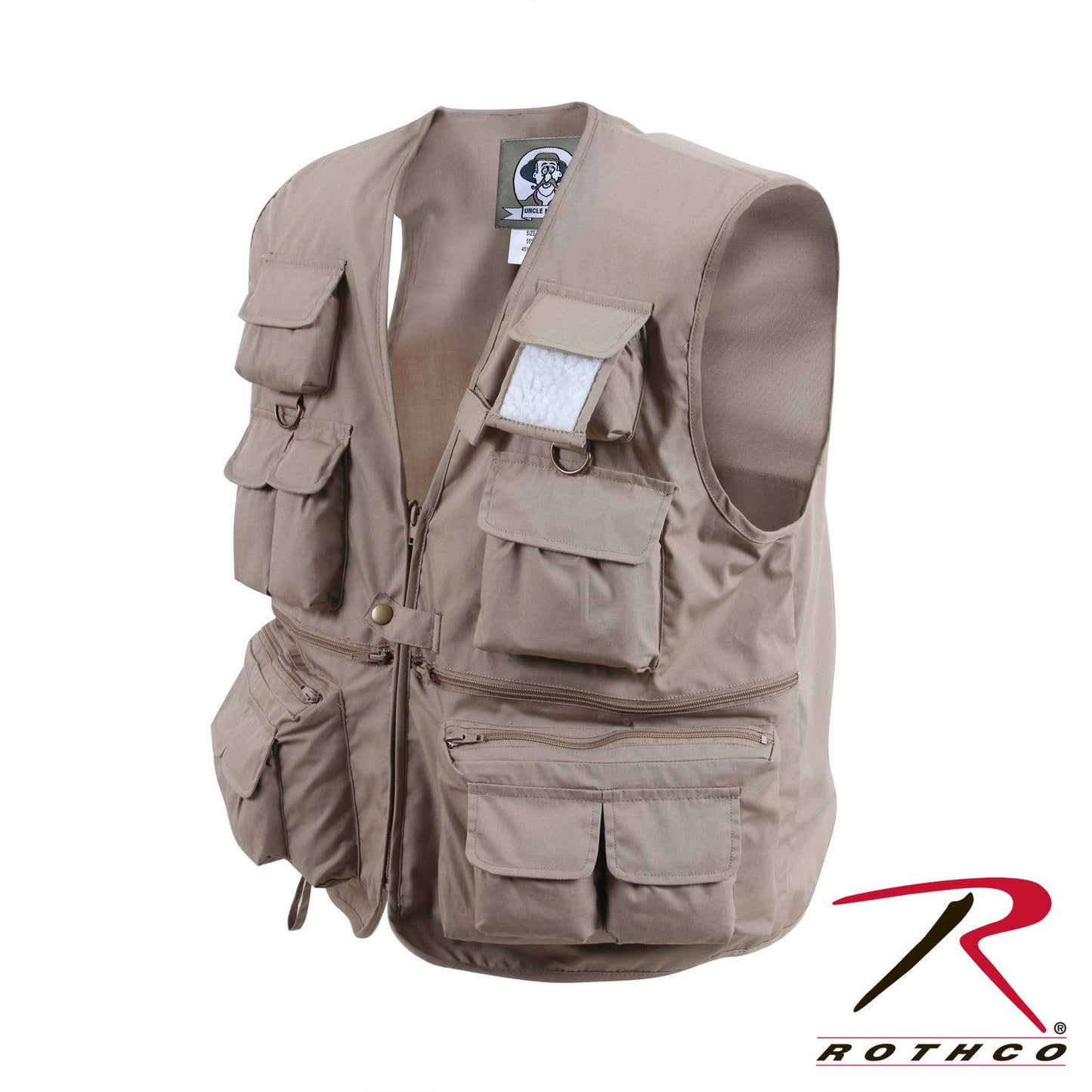 Rothco Uncle Milty Travel Vest Khaki-Destination Gold Detectors