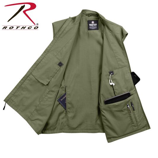 Rothco Undercover Travel Vest Olive Drab-Destination Gold Detectors