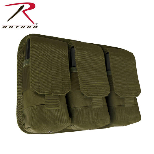 Rothco Universal Triple Mag Rifle Pouch Olive Drab-Destination Gold Detectors