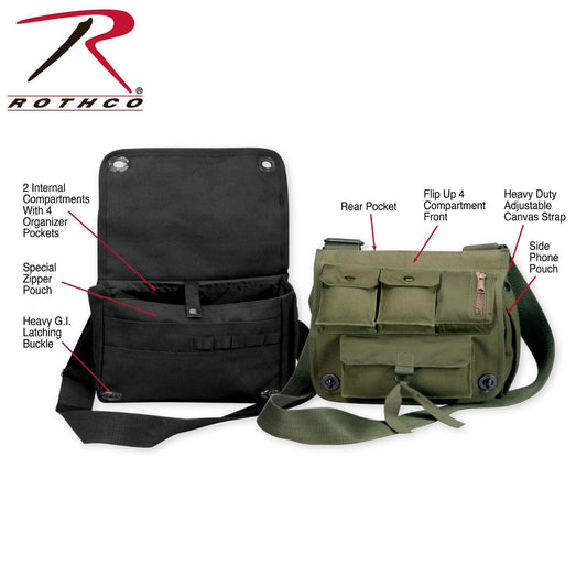 Rothco Venturer Survivor Shoulder Bag Olive Drab-Destination Gold Detectors