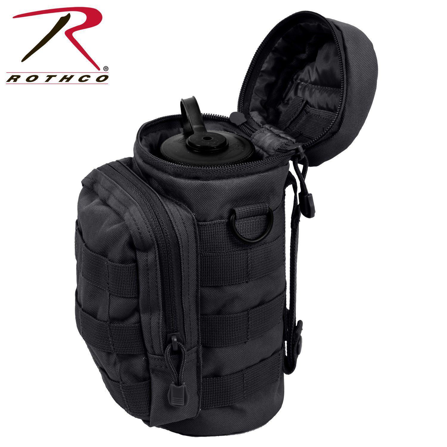 Rothco Water Bottle Survival Kit With MOLLE Compatible Pouch Black-Destination Gold Detectors